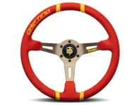 漂移方向盘 - 红色超细纤维 - Momo - VDRIFT35MCRER